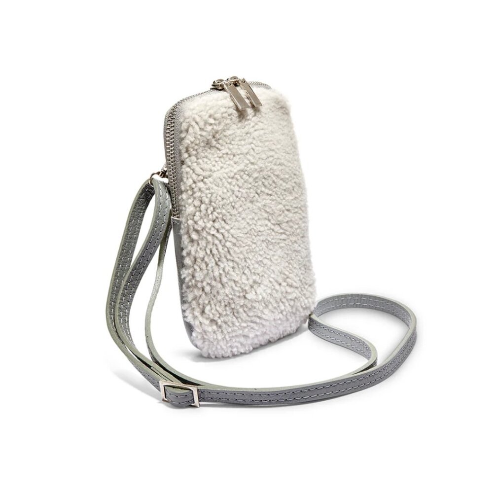 Shearling Cell Phone Bag